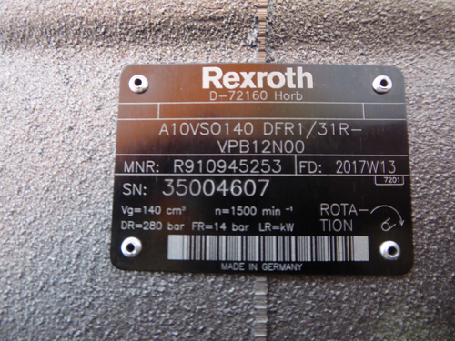 Pompa idraulica Bosch Rexroth AV10SO140DFR1/31R-VPB12N00